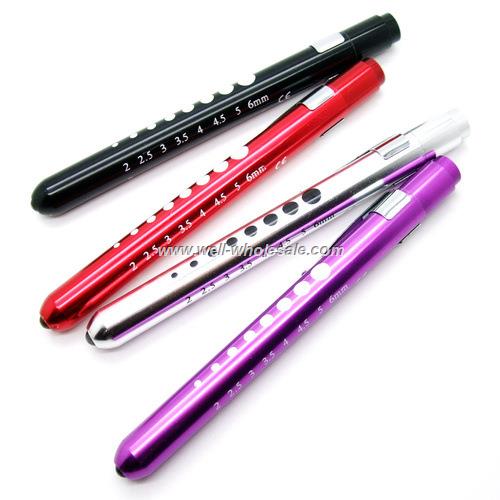 2015 Reusable medical pen torch pen light with pupil gauge 2015 Reusable medical pen torch pen light with pupil gauge