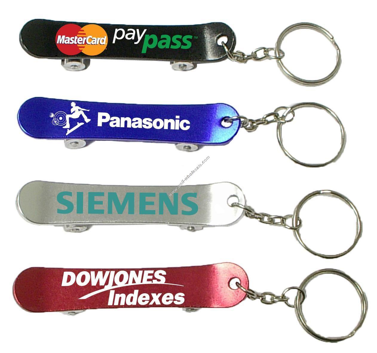 Skateboard Shape Bottle Opener Key Chain Skateboard Shape Bottle Opener Key Chain