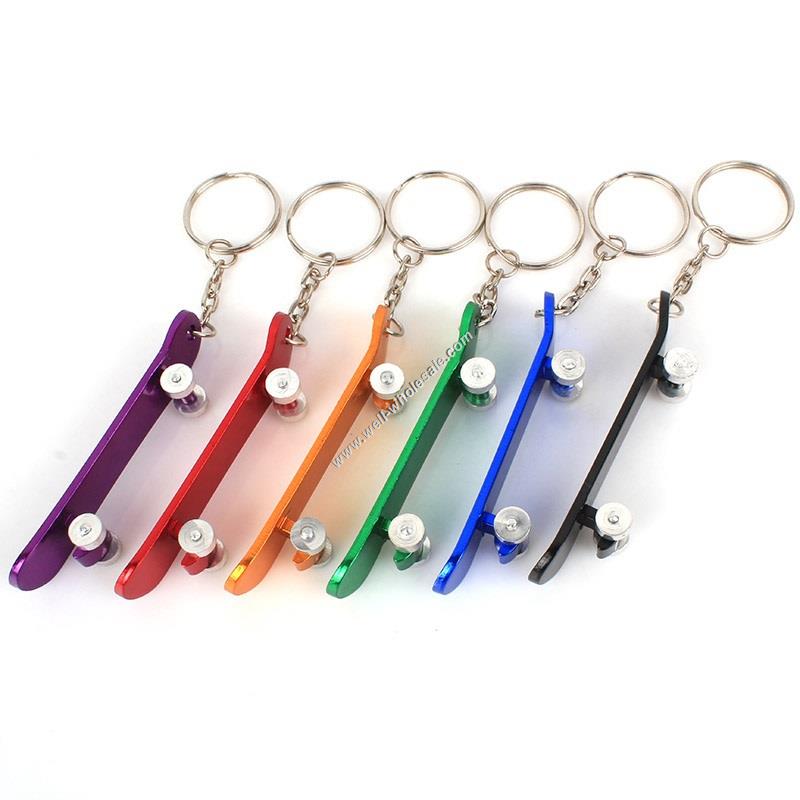 Skateboard Shape Bottle Opener Key Chain Skateboard Shape Bottle Opener Key Chain