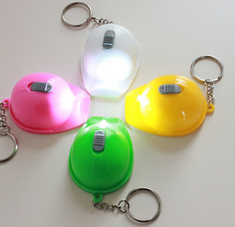 Customized Logo PVC LED Safety Helmet Keychain Customized Logo PVC LED Safety Helmet Keychain