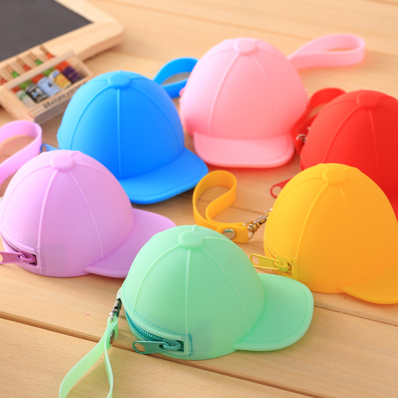 Creative Cute Mini Bag Coin Purse Silicone Coin Bag Baseball Cap Bag Creative Cute Mini Bag Coin Purse Silicone Coin Bag Baseball Cap Bag