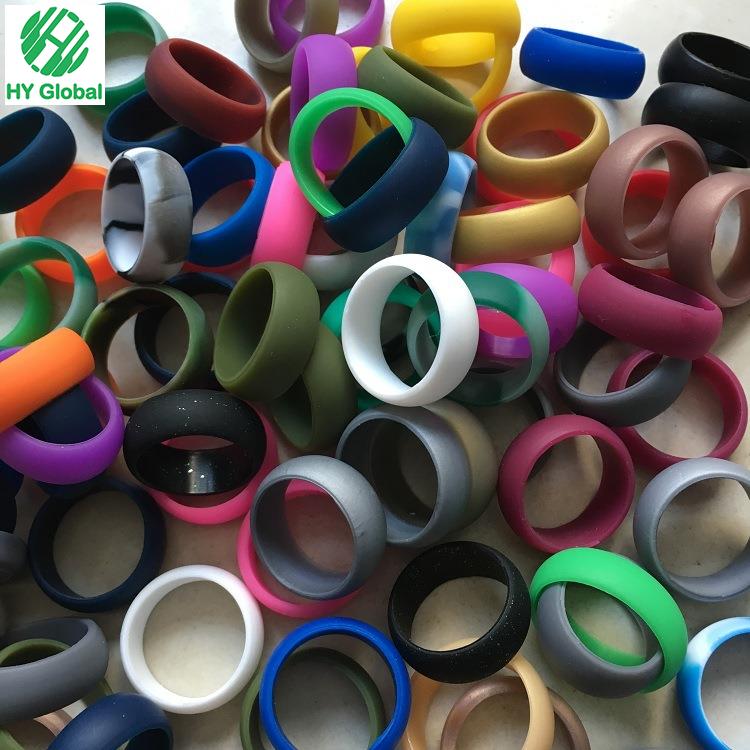 Custom Silicone Wedding Rubber Finger Ring For Men Sports Custom Silicone Wedding Rubber Finger Ring For Men Sports