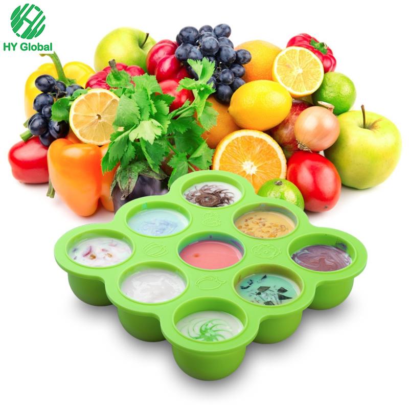 SIlicone Baby Ice Freezer Tray Food Storage Container SIlicone Baby Ice Freezer Tray Food Storage Container