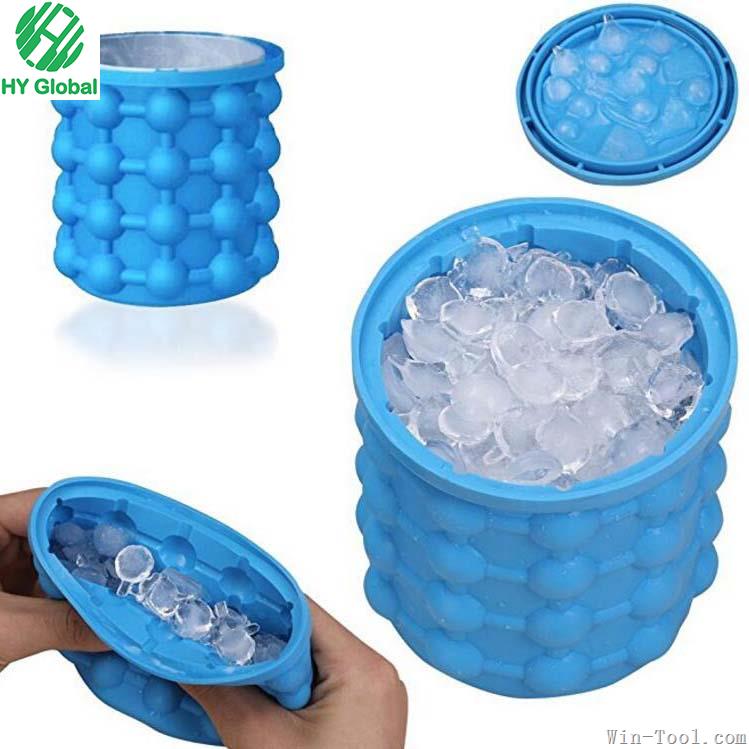 New Product Silicone ice bucket large size,Ice cube maker Genie,Silicone Space Saving Ice Cube Maker-Ice Bucket with Lid-Kitchen Tools New Product Silicone ice bucket large size,Ice cube maker Genie,Silicone Space Saving Ice Cube Maker-Ice Bucket with Lid-Kitchen Tools