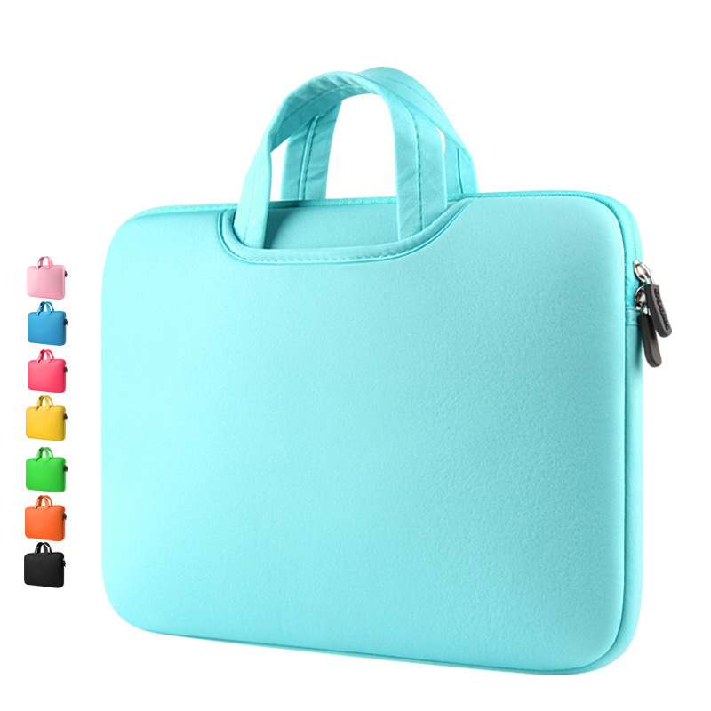 Custom Logo Neoprene Waterproof and Shockproof Laptop Bag with Handle Custom Logo Neoprene Waterproof and Shockproof Laptop Bag with Handle