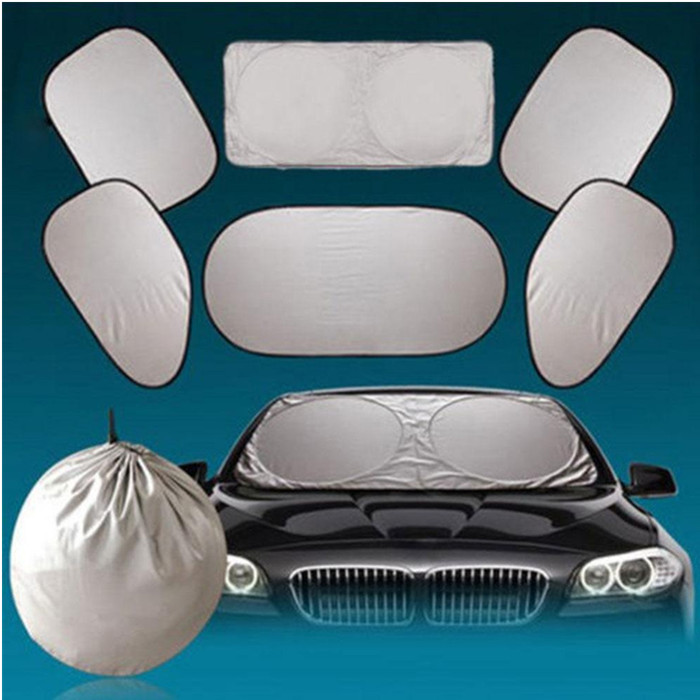 6pcs packed car sunshade set polyester nylon car window sunshade 6pcs packed car sunshade set polyester nylon car window sunshade