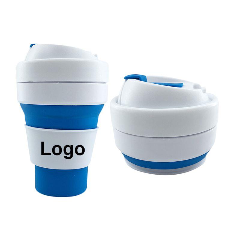 Custom High Quality Silicone Folding Cup With Cover Custom High Quality Silicone Folding Cup With Cover