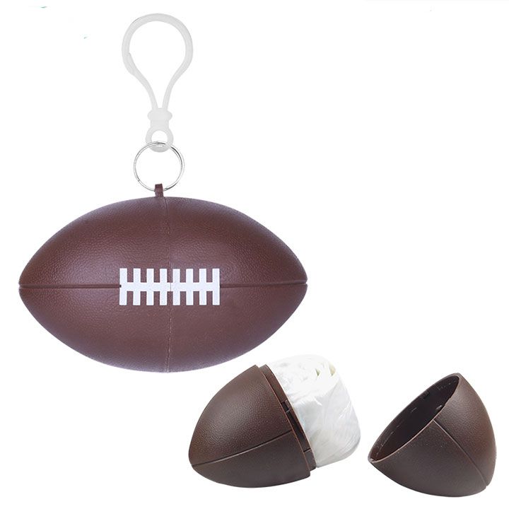 Disposable Rain Poncho Ball Raincoat In Rugby Ball Shape Case Disposable Rain Poncho Ball Raincoat In Rugby Ball Shape Case