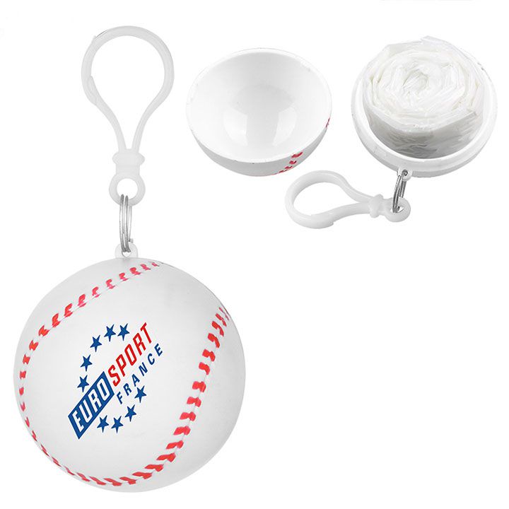 Disposable Raincoat Ball Rain Poncho In Baseball Shape Case Disposable Raincoat Ball Rain Poncho In Baseball Shape Case