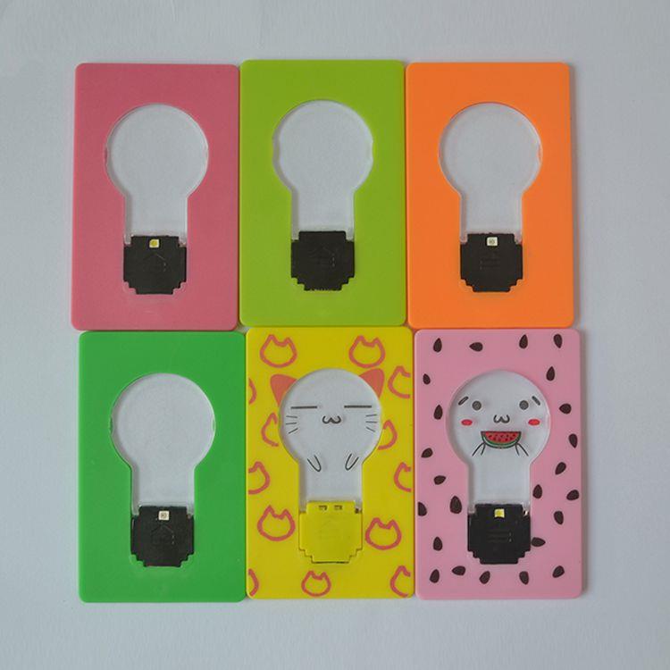 Plastic Flashing LED Pocket Card Light For Promotional Plastic Flashing LED Pocket Card Light For Promotional