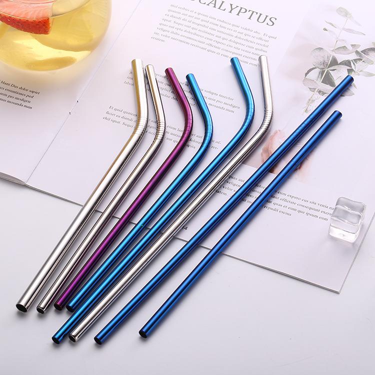 Wholesale Drink tools 304 Stainless steel Straws with brush Wholesale Drink tools 304 Stainless steel Straws with brush