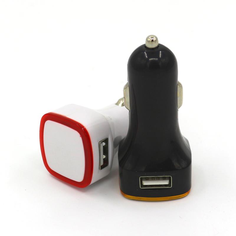 Manufacturers specializing in the production of halo car charger Dual USB square car charger Manufacturers specializing in the production of halo car charger Dual USB square car charger