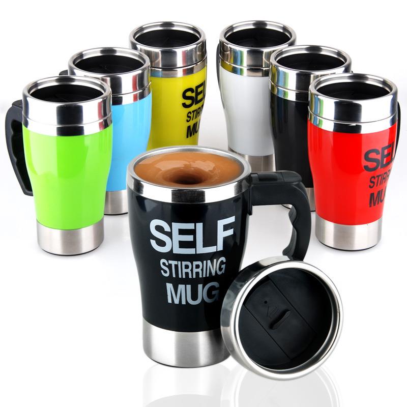 Creative High quality Stainless Steel Coffee Cup Automatic Electric Mixing Cups Self Stirring Mugs many kinds of Colors Creative High quality Stainless Steel Coffee Cup Automatic Electric Mixing Cups Self Stirring Mugs many kinds of Colors