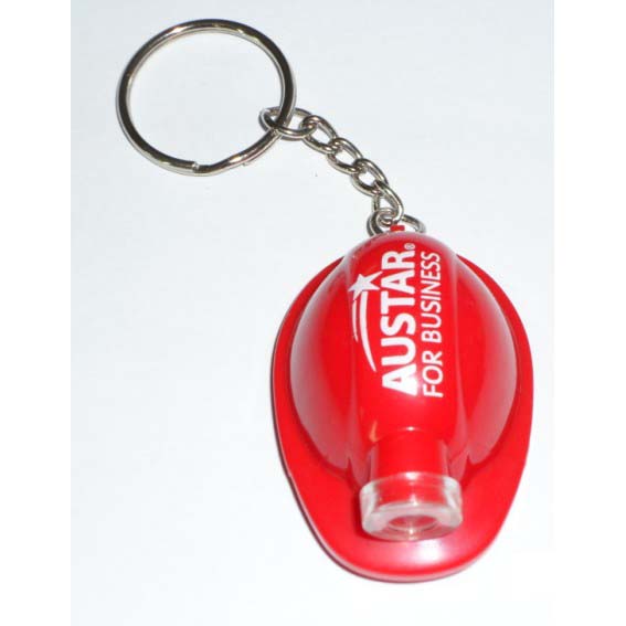 Safety Helmet Shape abs led keychain lights Safety Helmet Shape abs led keychain lights