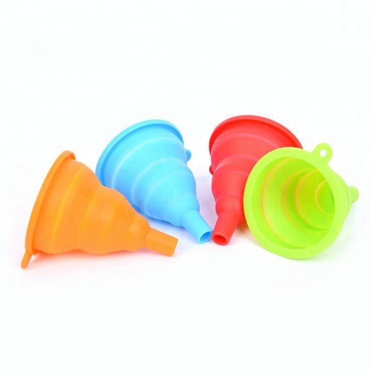 colorful silicone rubber foldable funnel colorful silicone rubber foldable funnel