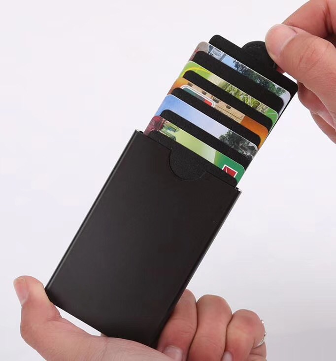 2018 JUHE Factory TOP RFID Custom Wallet Metal Aluminum Business Credit Card Holder 2018 JUHE Factory TOP RFID Custom Wallet Metal Aluminum Business Credit Card Holder