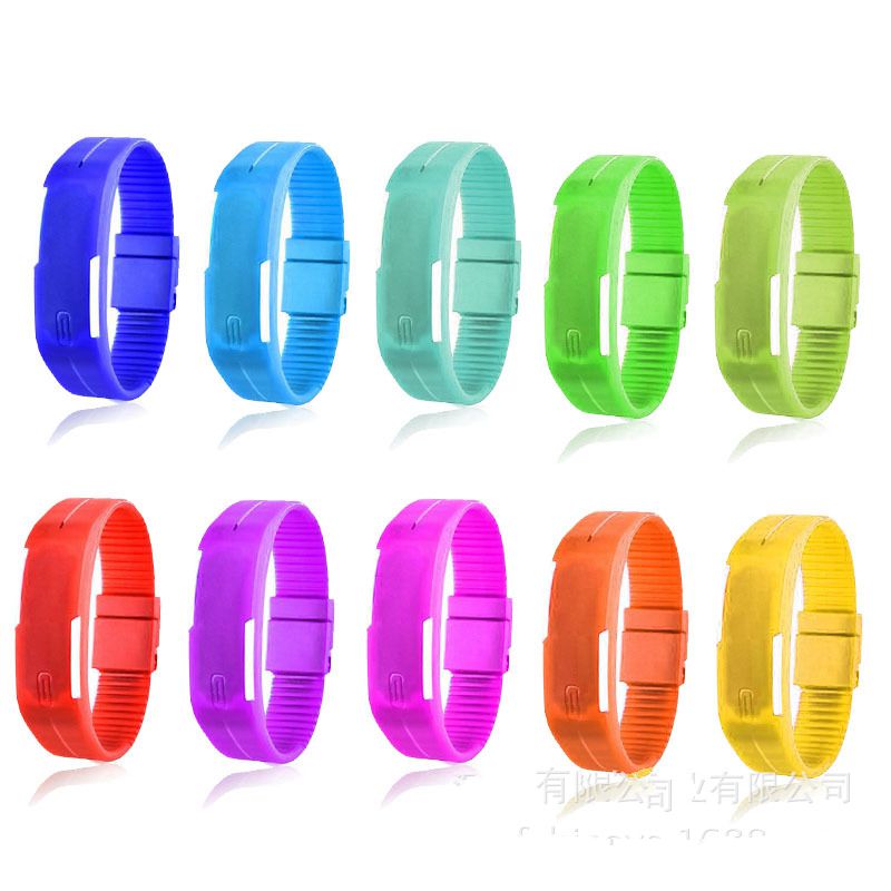 Silicone Bracelet LED Sports Wrist Watch fashion Silicone Bracelet LED Sports Wrist Watch fashion