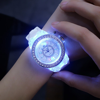 fashion glowing diamond led watch silicone quartz geneva led watch fashion glowing diamond led watch silicone quartz geneva led watch
