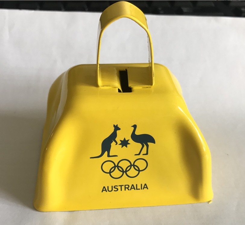 Custom Logo Wholesale Noise Maker Yellow Cow Bells for Sporting Custom Logo Wholesale Noise Maker Yellow Cow Bells for Sporting
