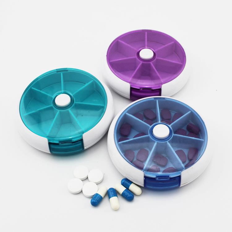 Plastic 7 Days Pill Box With Clip Lids Medicine Organizer Plastic 7 Days Pill Box With Clip Lids Medicine Organizer