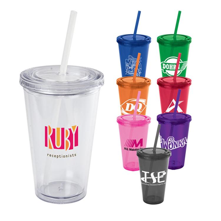 Wholesale sippy cups 16oz BPA free double wall tumbler With Straw Wholesale sippy cups 16oz BPA free double wall tumbler With Straw