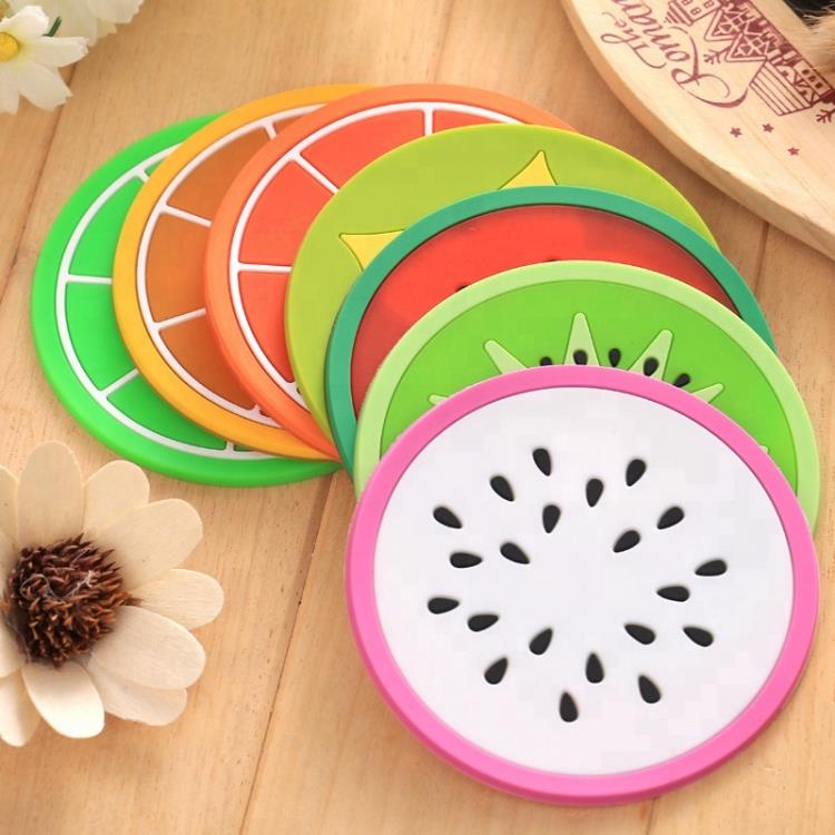 Custom Lovely Fruit Shape Plate Mat, PVC Rubber Cup Mat Coasters for Kids Custom Lovely Fruit Shape Plate Mat, PVC Rubber Cup Mat Coasters for Kids