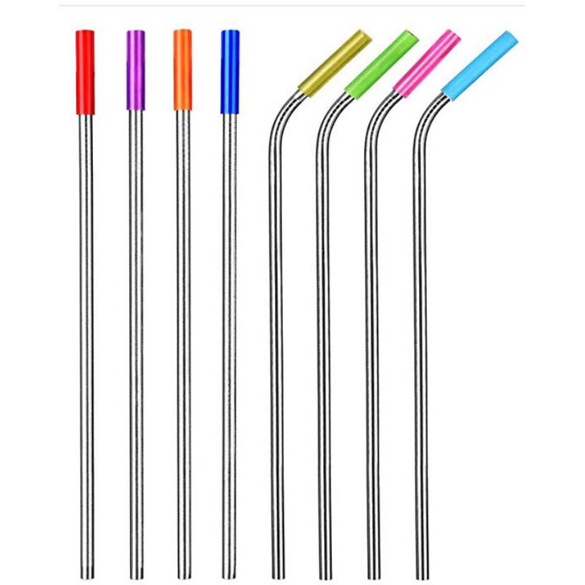 Stainless Steel Reusable Straw with Food-Grade Soft Silicone Tips Eco-Friendly straws Stainless Steel Reusable Straw with Food-Grade Soft Silicone Tips Eco-Friendly straws