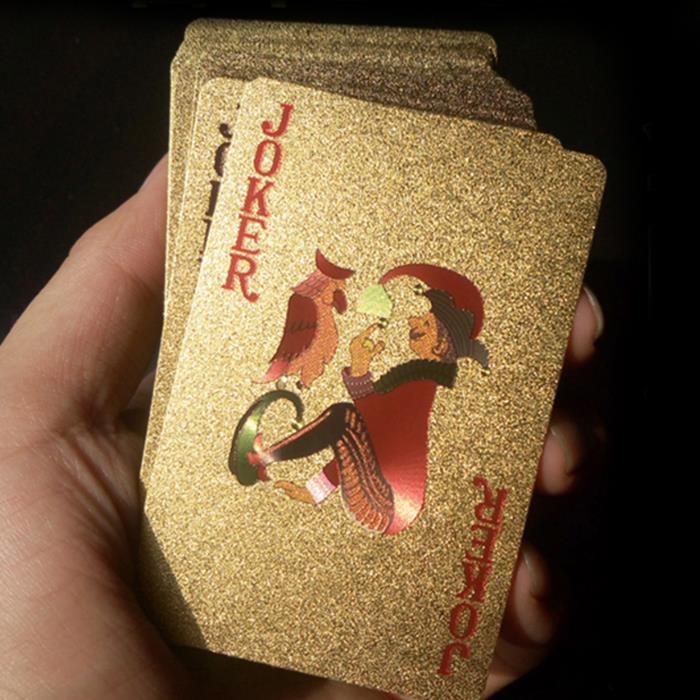 gold playing cards golden foil plated poker gold playing cards golden foil plated poker