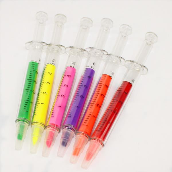 New Style Promotional Gift Injection Syringe highlighter New Style Promotional Gift Injection Syringe highlighter