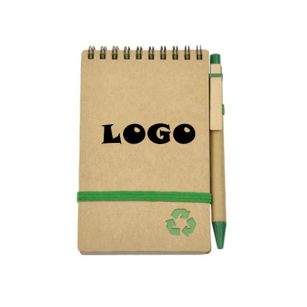 Novelty Eco Friendly Recycled Notebook , Mini Spiral Recycled Notebook With Ball Pen Novelty Eco Friendly Recycled Notebook , Mini Spiral Recycled Notebook With Ball Pen