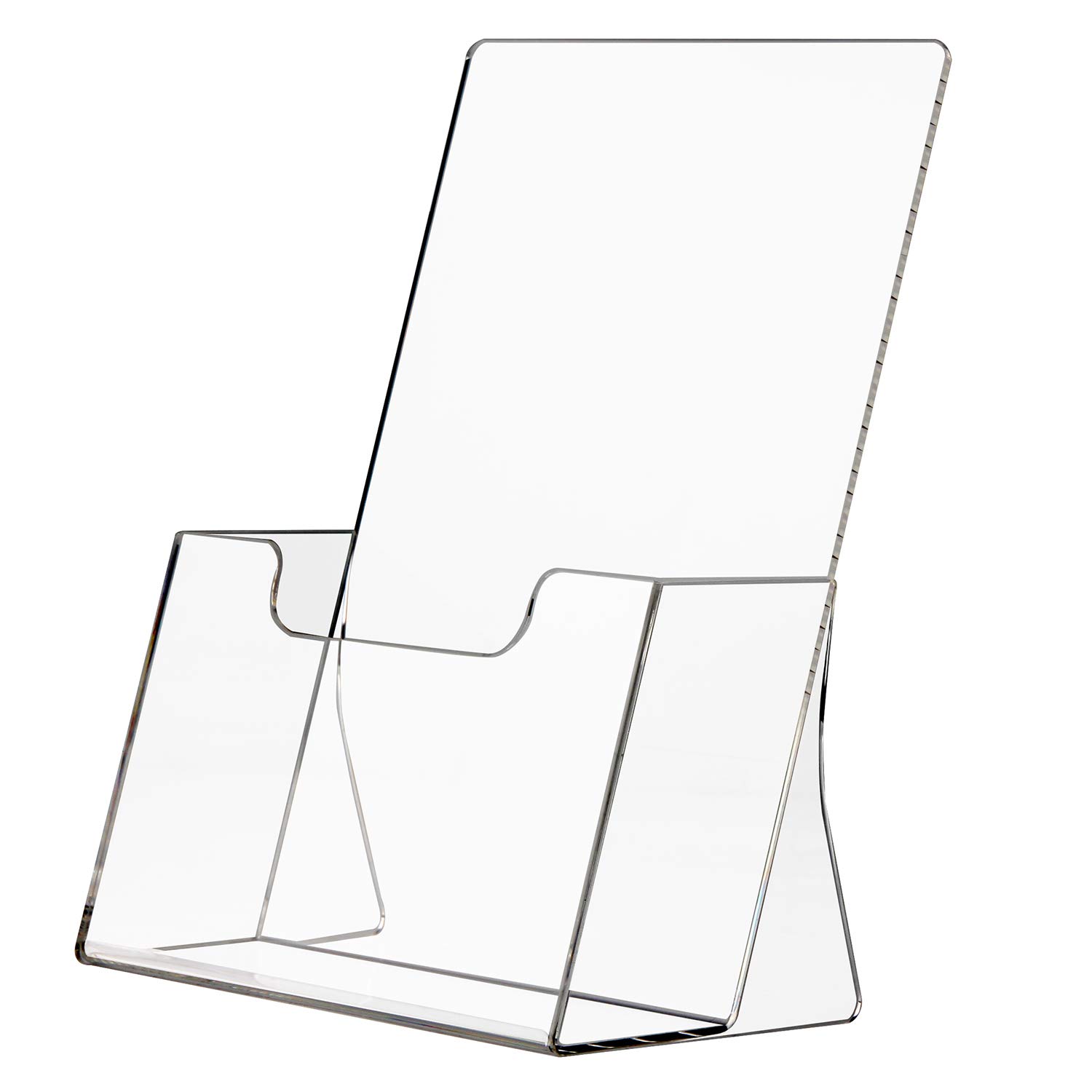Clear Acrylic Brochure Wall Mount Sign Holder poster Sign Pocket with Business Card Holder Clear Acrylic Brochure Wall Mount Sign Holder poster Sign Pocket with Business Card Holder