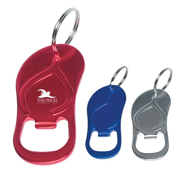 Personalized Sandal Shaped Bottle Opener Keychains Personalized Sandal Shaped Bottle Opener Keychains