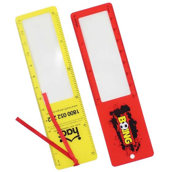 Plastic PVC bookmark card reading page magnifier Plastic PVC bookmark card reading page magnifier