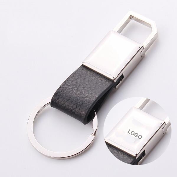 Fashion Design Black Men Business Leather Keychain KeyRing Waist Belt Keychain Fashion Design Black Men Business Leather Keychain KeyRing Waist Belt Keychain