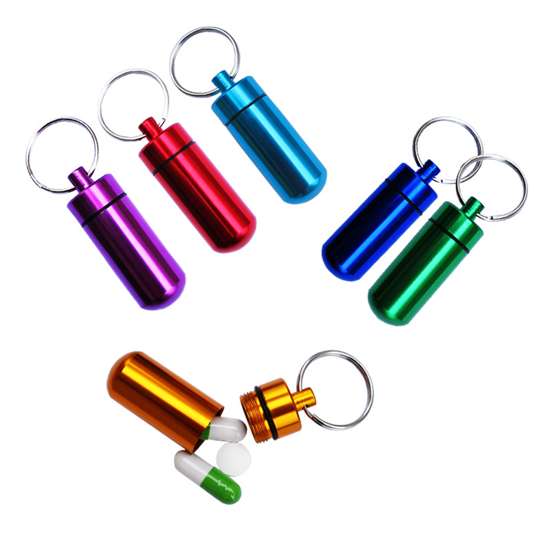 Aluminum Portable Small Pill/Medecine keychain Aluminum Portable Small Pill/Medecine keychain