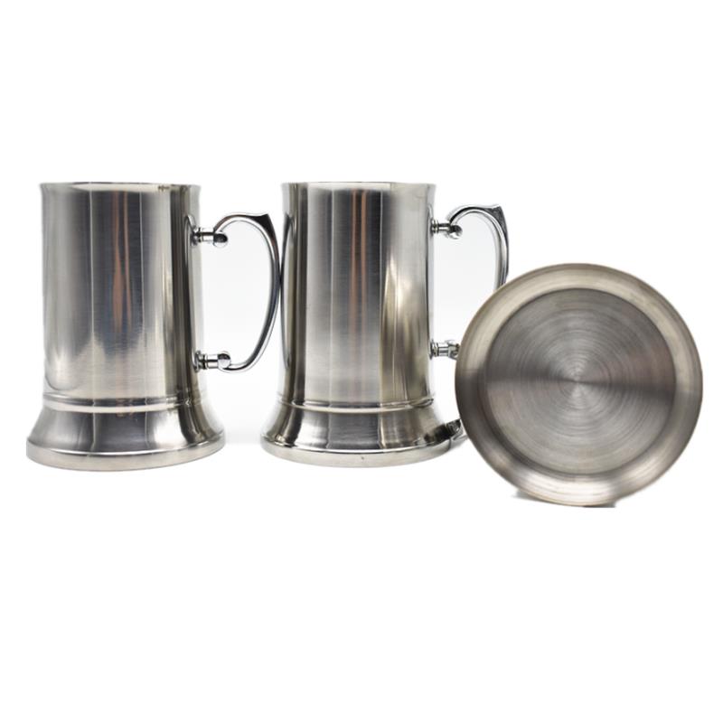 Mirror polish double wall stainless steel beer tankard stanley cup coffee mug Mirror polish double wall stainless steel beer tankard stanley cup coffee mug
