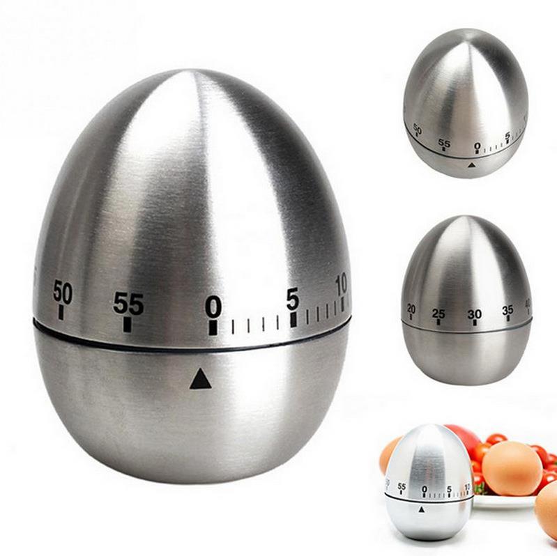 Oval 60 Pieces Countdown Egg-shaped Timber Mechanical Countdown Kitchen Countdown Stainless Steel Timer Oval 60 Pieces Countdown Egg-shaped Timber Mechanical Countdown Kitchen Countdown Stainless Steel Timer