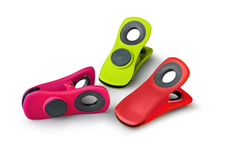 Food Bag Plastic Magnetic Clip Plastic Clamp with Hanging Hole Food Bag Plastic Magnetic Clip Plastic Clamp with Hanging Hole