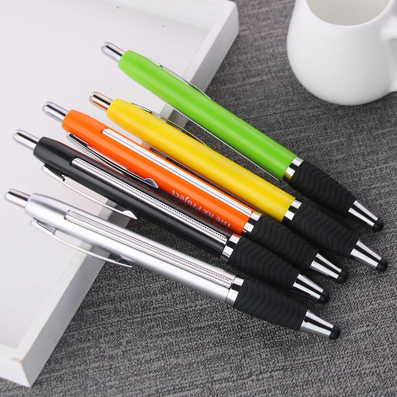 Promotion wholesale plastic custom advertising banner pen with roll out paper Promotion wholesale plastic custom advertising banner pen with roll out paper