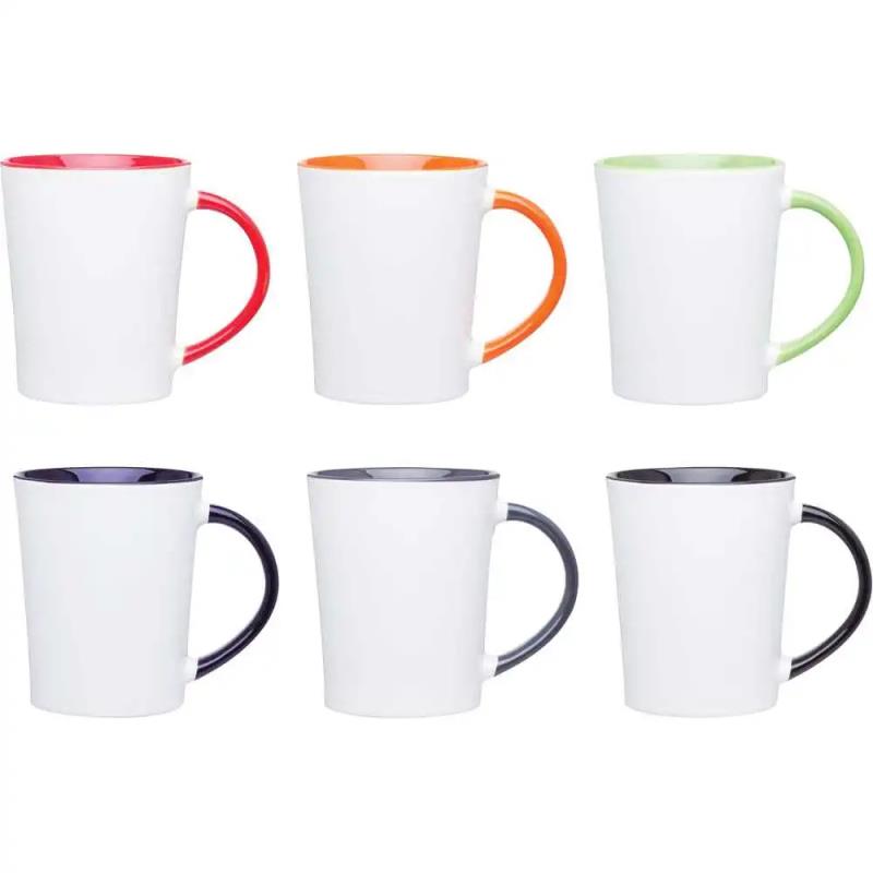 14oz handle solid color inside coffee mugs for sublimation printing 14oz handle solid color inside coffee mugs for sublimation printing