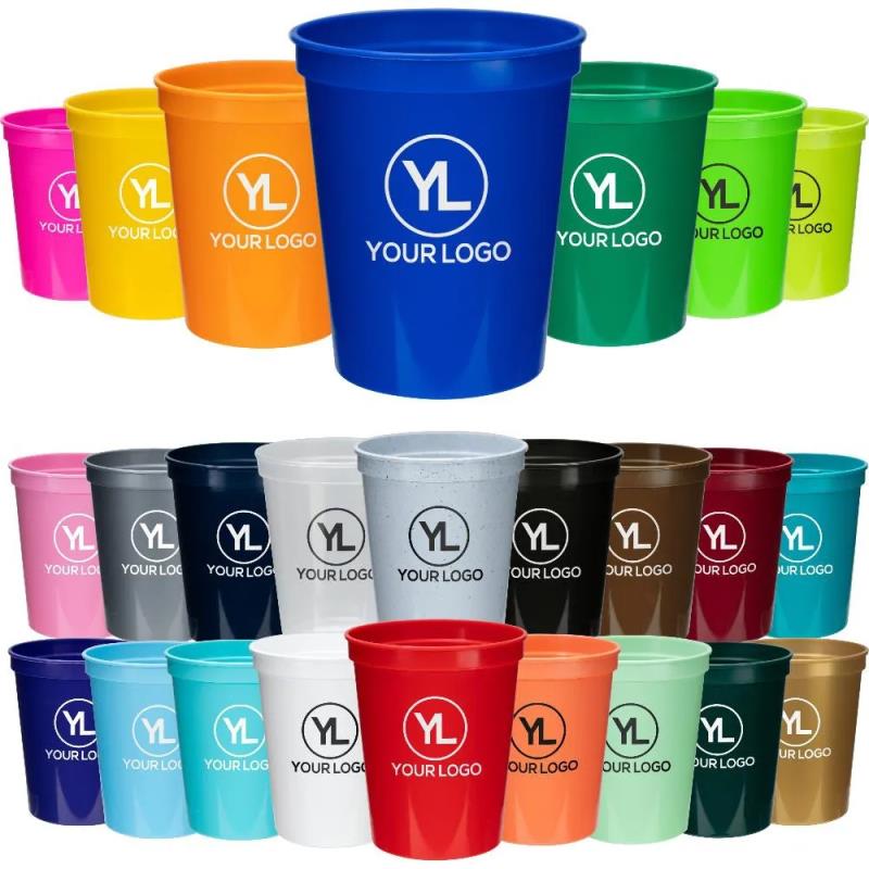 Colorful 16 OZ Customized Stadium Plastic Cup