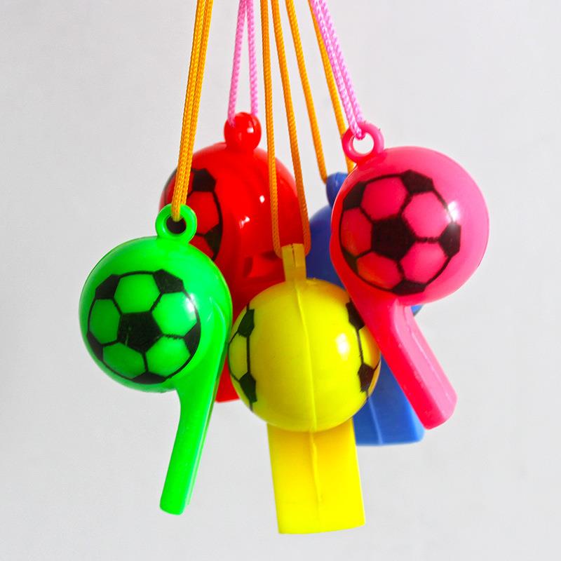 colorful plastic whistle with string and clip colorful plastic whistle with string and clip
