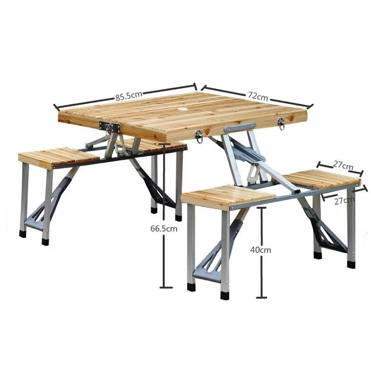 Wooden outdoor folding table sets picnic camping foldable table with chair Wooden outdoor folding table sets picnic camping foldable table with chair