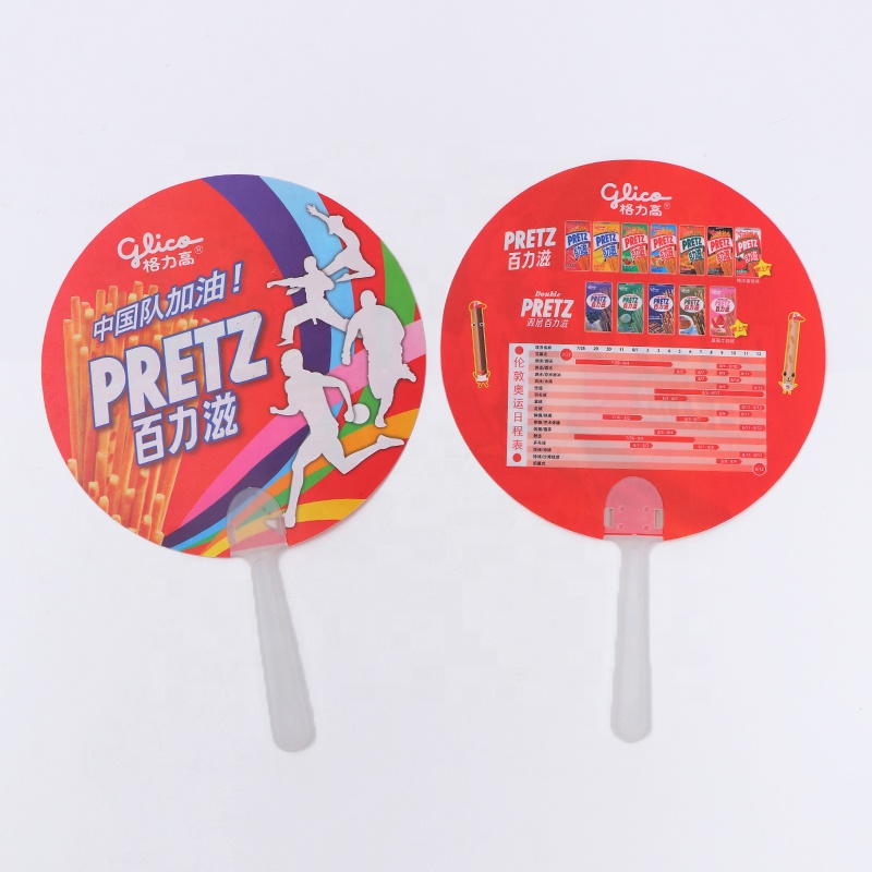 custom logo advertise pp hand fan custom logo advertise pp hand fan