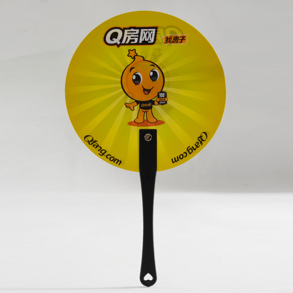Custom cheap promotional PP Plastic Advertising Hand Fan Custom cheap promotional PP Plastic Advertising Hand Fan