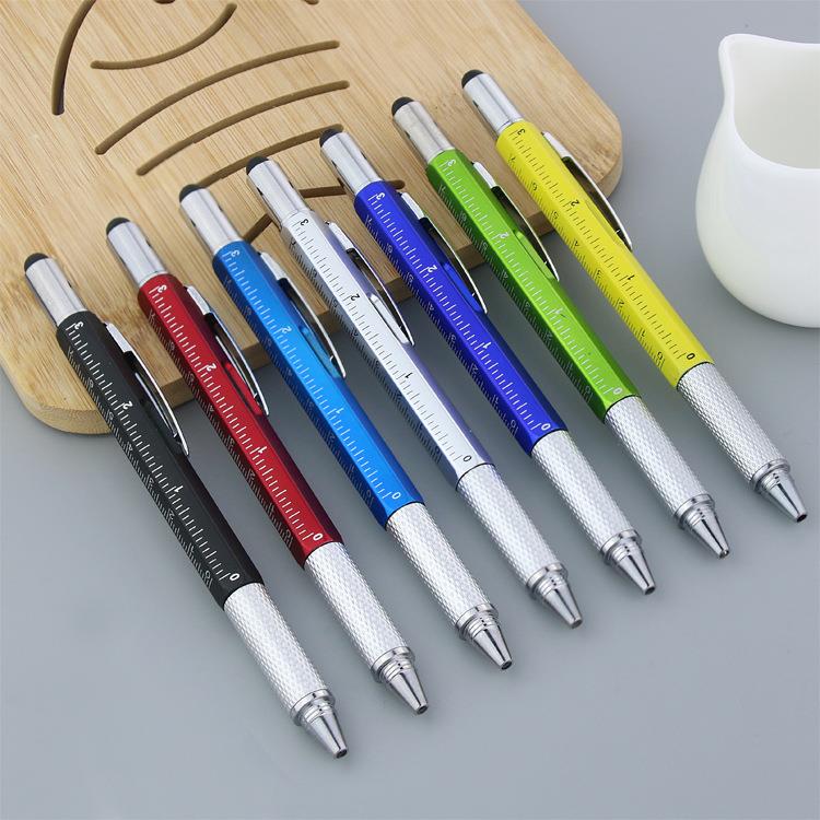 SIX IN ONE pen Multifunction tools ballpen Screwdriver level touch screen ballpoint SIX IN ONE pen Multifunction tools ballpen Screwdriver level touch screen ballpoint