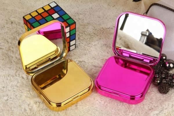 Custom 6000mAh Channel Powder Box Mirror Power Bank with logo Custom 6000mAh Channel Powder Box Mirror Power Bank with logo