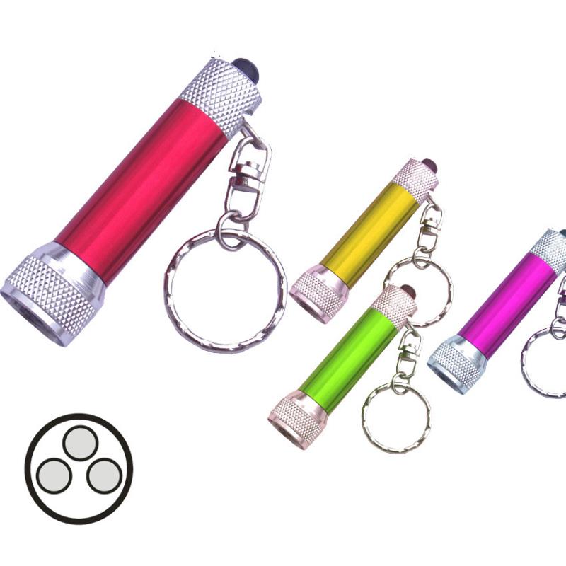 Aluminum engraved led keychain light for promotion item Aluminum engraved led keychain light for promotion item