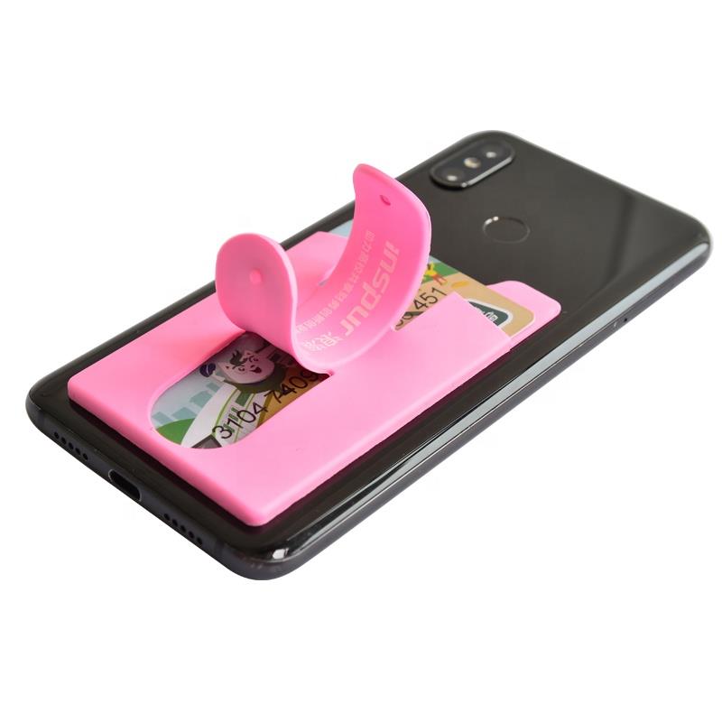 Universal Touch U Stand Credit ID Wallet Custom Logo Silicone Mobile Cell Phone Card Holder Universal Touch U Stand Credit ID Wallet Custom Logo Silicone Mobile Cell Phone Card Holder