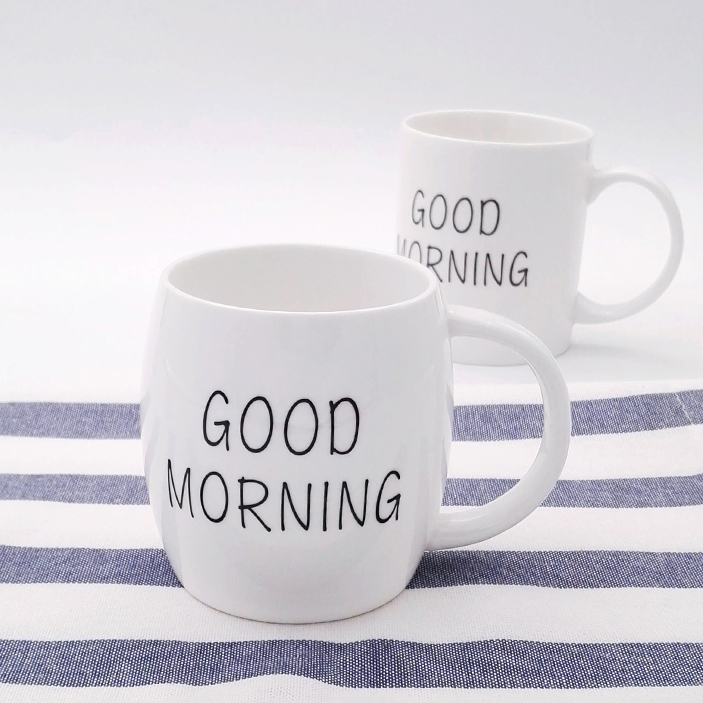 Hot selling bulk funny white ceramic coffee barrel letter mug Hot selling bulk funny white ceramic coffee barrel letter mug